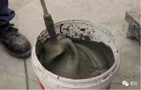 瓷磚膠施工攪拌